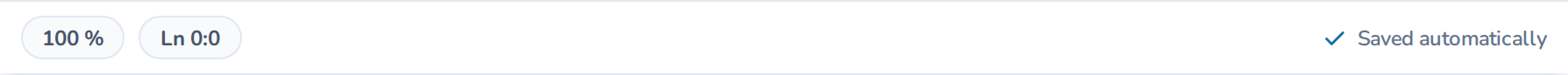 The status bar